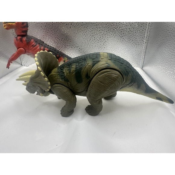 Jurassic Park Chaos Effect Dracorex and Lost World Triceratops Lot JP14 JP44 - Picture 3 of 7